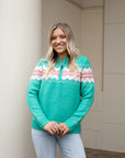 Christmas Quarterzip - Green