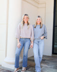 Wide Sleeve Sweater - Grey