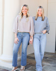 Wide Sleeve Sweater - Grey
