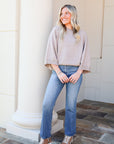 Wide Sleeve Sweater - Soft Mocha