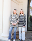 Rugby Polo - Taupe & Black