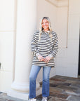 Rugby Polo - Taupe & Black