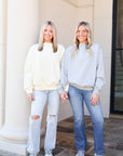 Mock Neck Sweatshirt - Grey