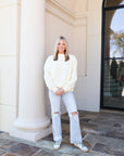 Mock Neck Sweatshirt - Butter