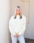 Mock Neck Sweatshirt - Butter