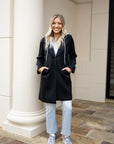 Hooded Mid-Length Jacket