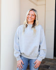 Mock Neck Sweatshirt - Grey