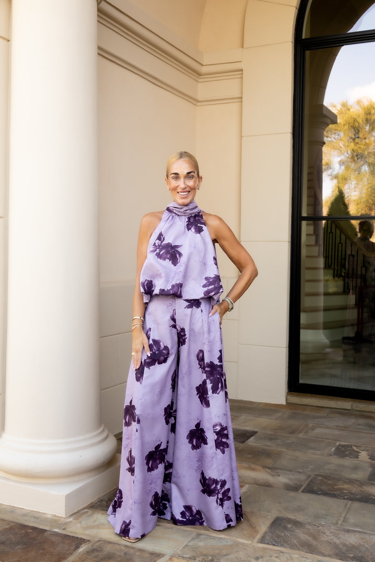 Purple Floral Set