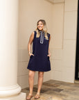 Ric-Rac Trim Shift Dress