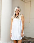 Sleeveless Bubble Hem Dress