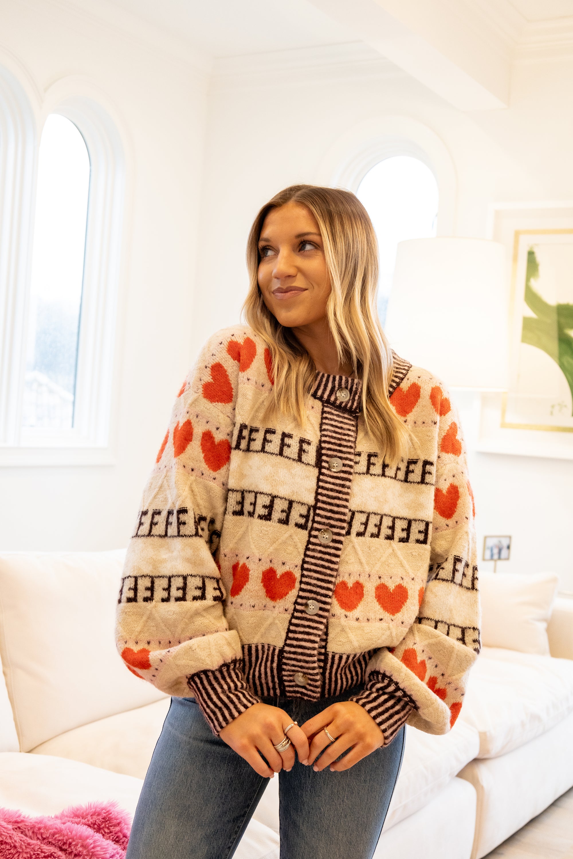 FRNCH Alucite Beige Cardigan
