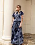 Bandana Print Pleated Skirt