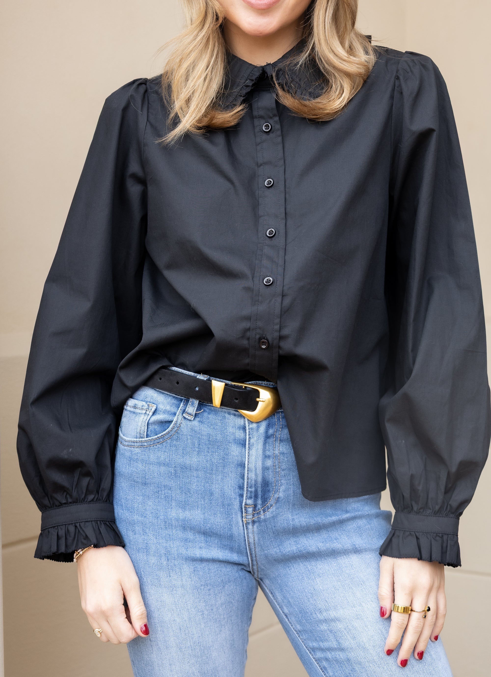 Suede Belt - Black