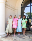 Checkered Mini Dress - Pink
