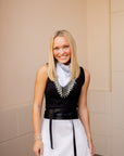 Pearl Fringe Bandana Scarf