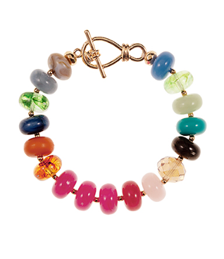 Glass Mix Beaded Bracelet - Multi