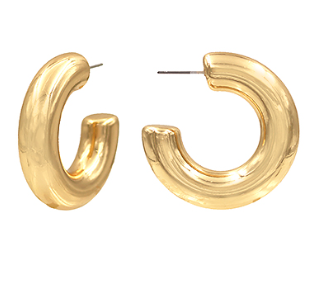 Chunky Hoops - Gold