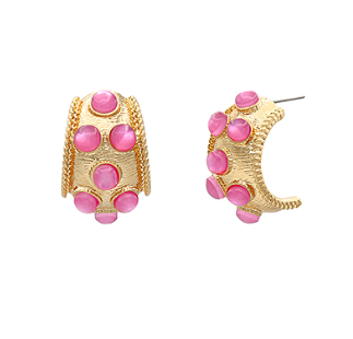 Dottie Hoops - Pink