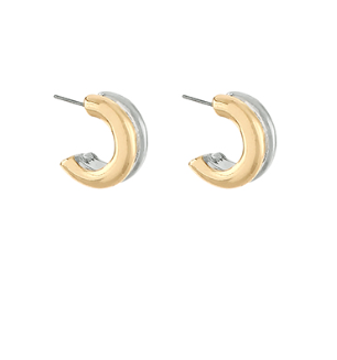 Gold &amp; Silver Hoops