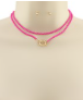 2 Layer Choker - Fuchsia