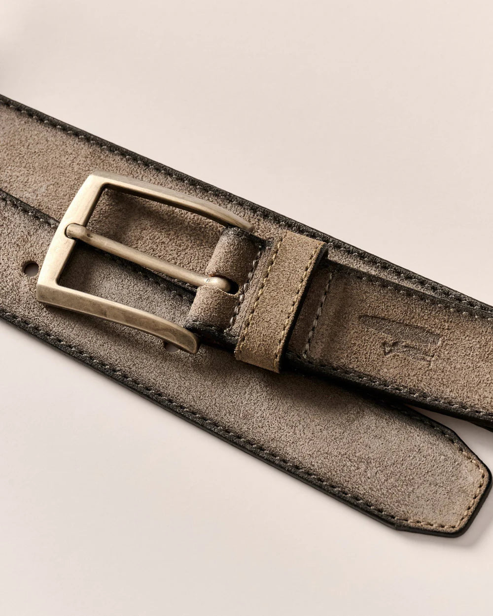 Johnnie-O Suede Belt - Tobacco