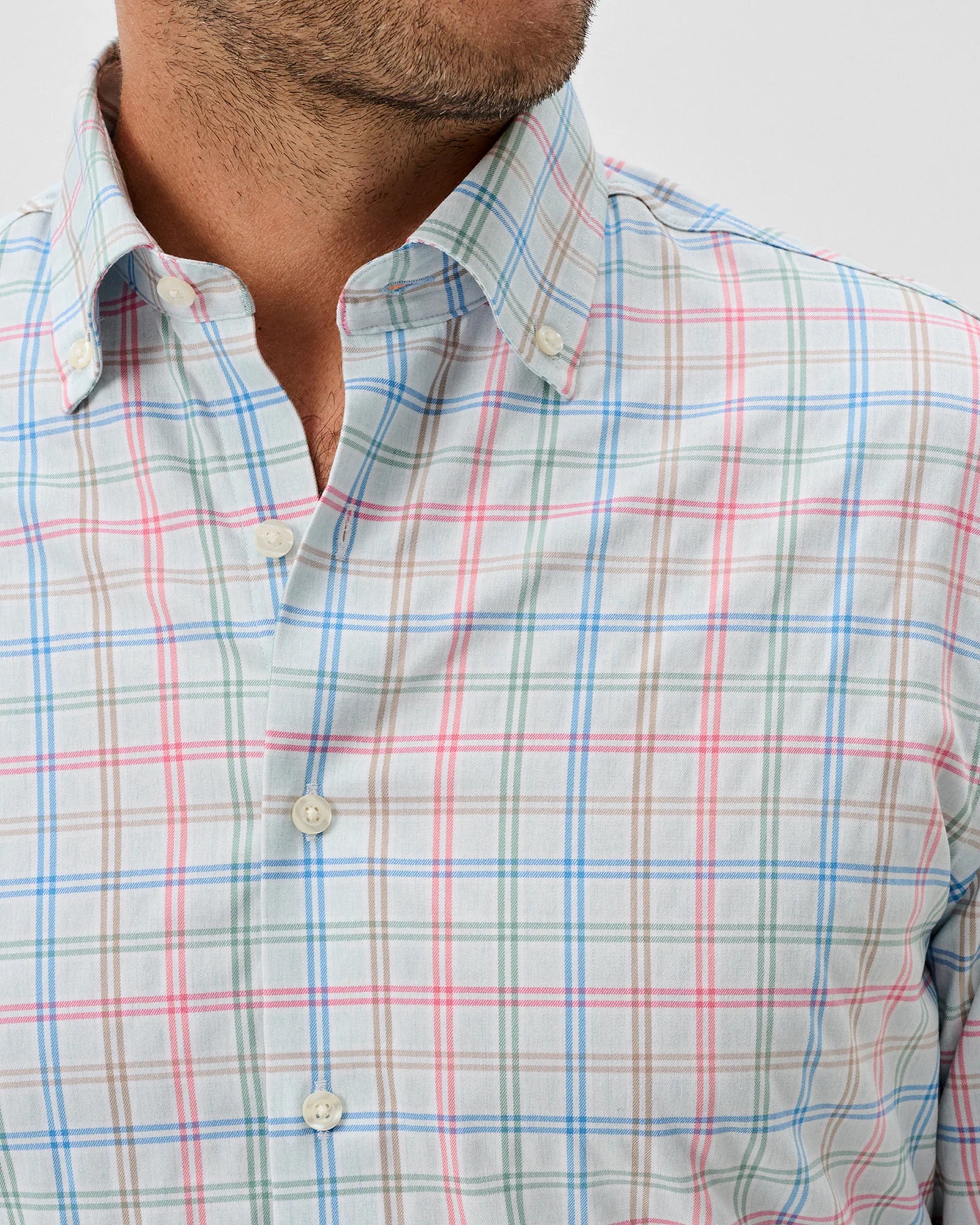 Johnnie-O Everyday Performance Button Down Shirt - Bingham - Gulf Blue