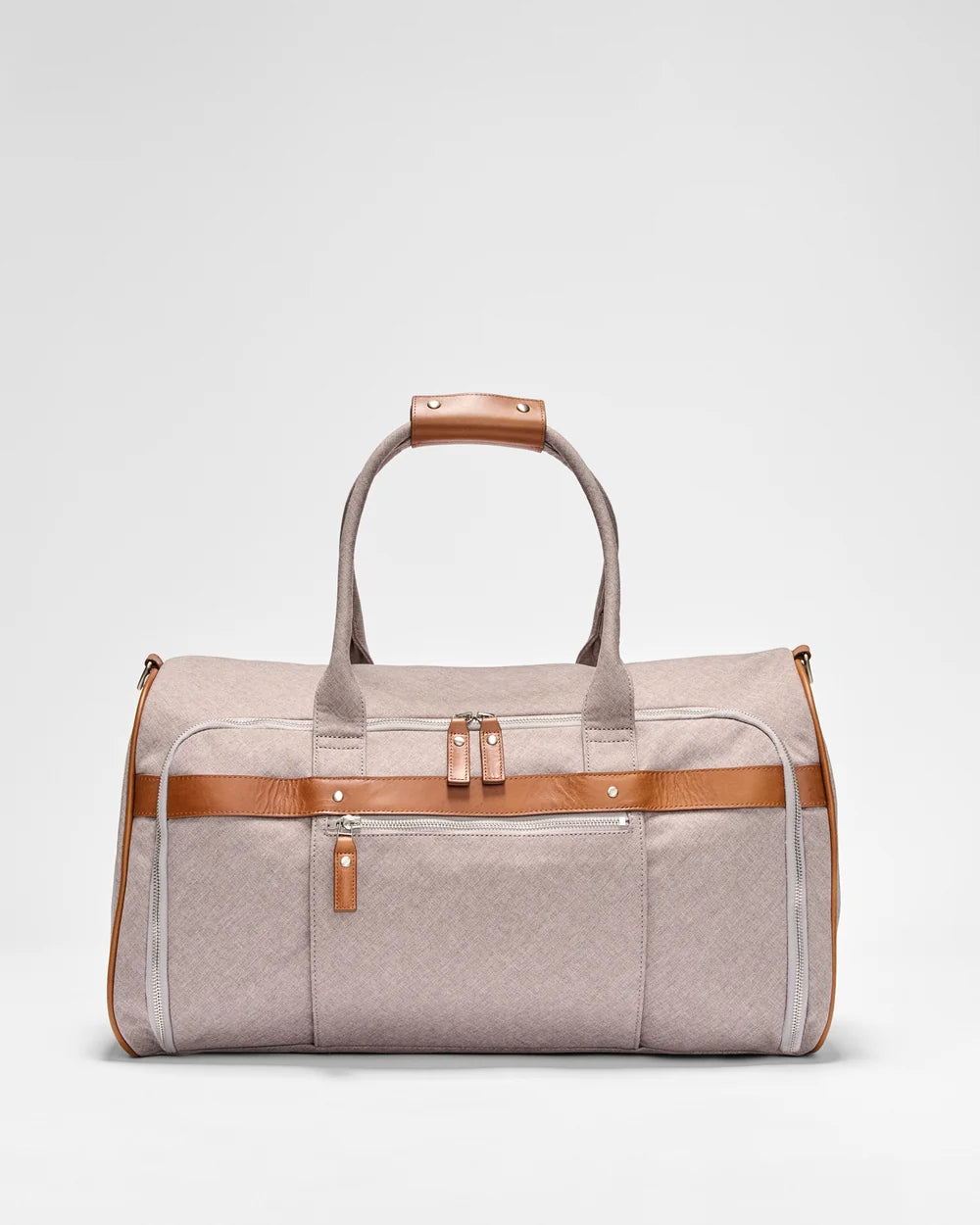 Johnnie-O Luxe Front Zip Duffel - Gray