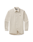Southern Marsh Chateau Windowpane Dress Shirt - Oatmeal & Stone