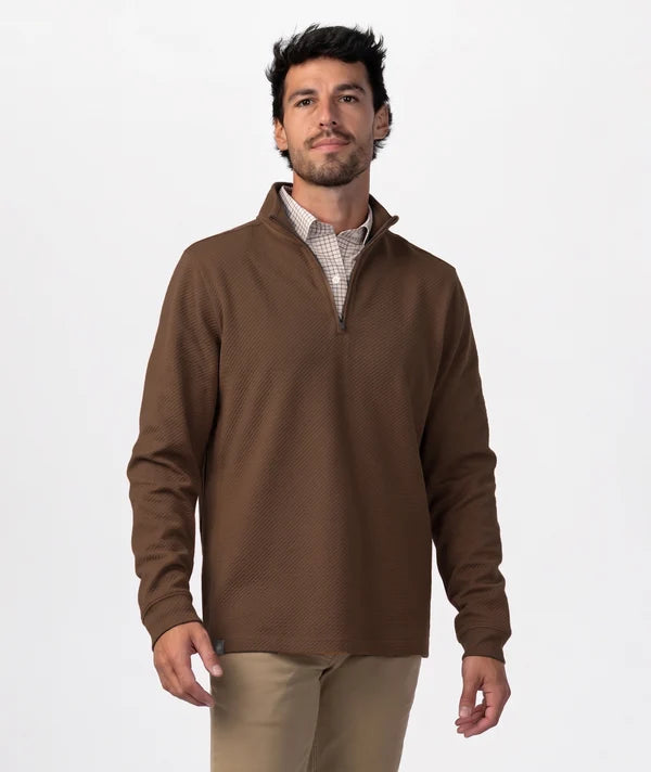 Southern Shirt Co. Highlands Qtr Zip - Tobacco