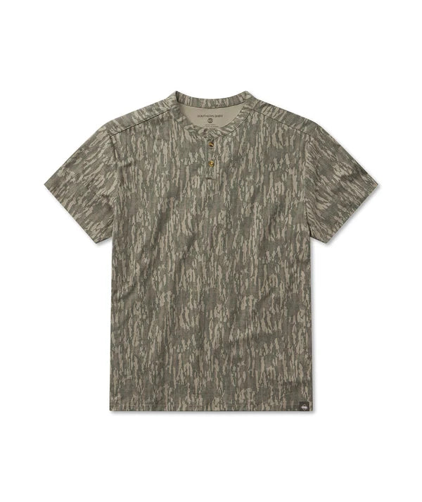 Southern Shirt Co. Max Comfort Henley SS - Tree Bark