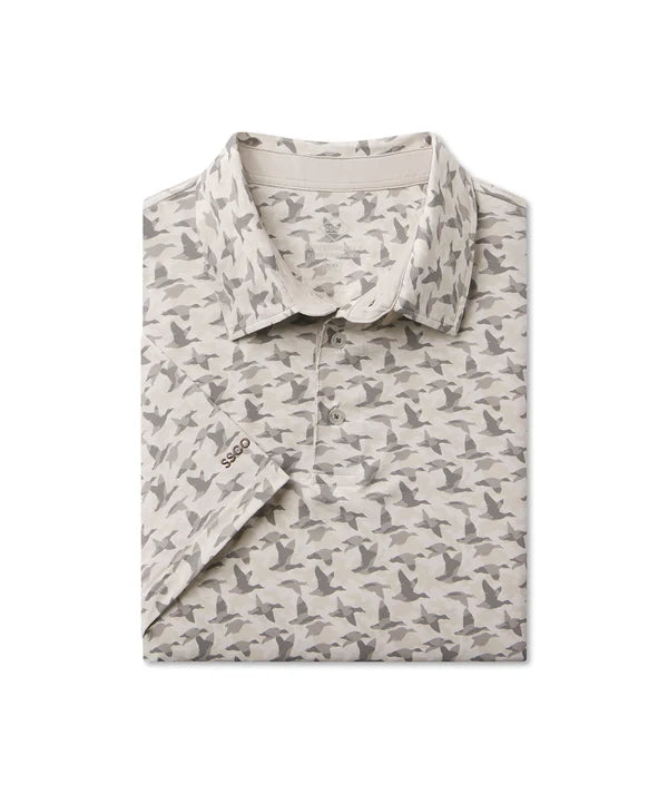Southern Shirt Co. Mallard Mirage Printed Polo - Mirage