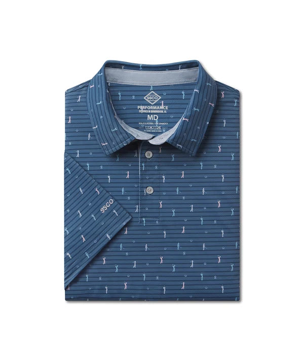 Southern Shirt Co. Fore The Best MotionTech Polo SS - Tee Off