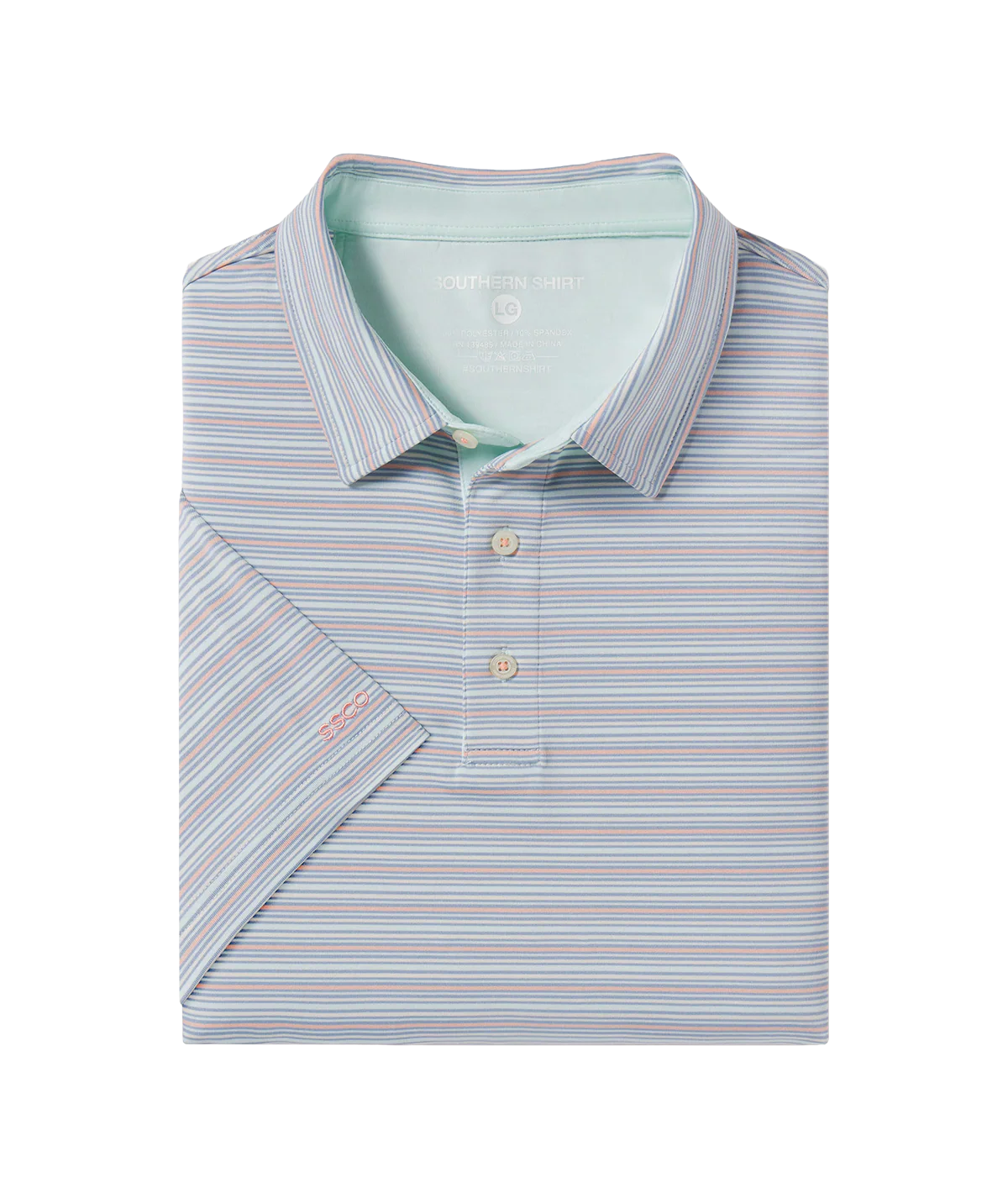 Southern Shirt Co. Sawgrass Stripe Polo - Blue Dream