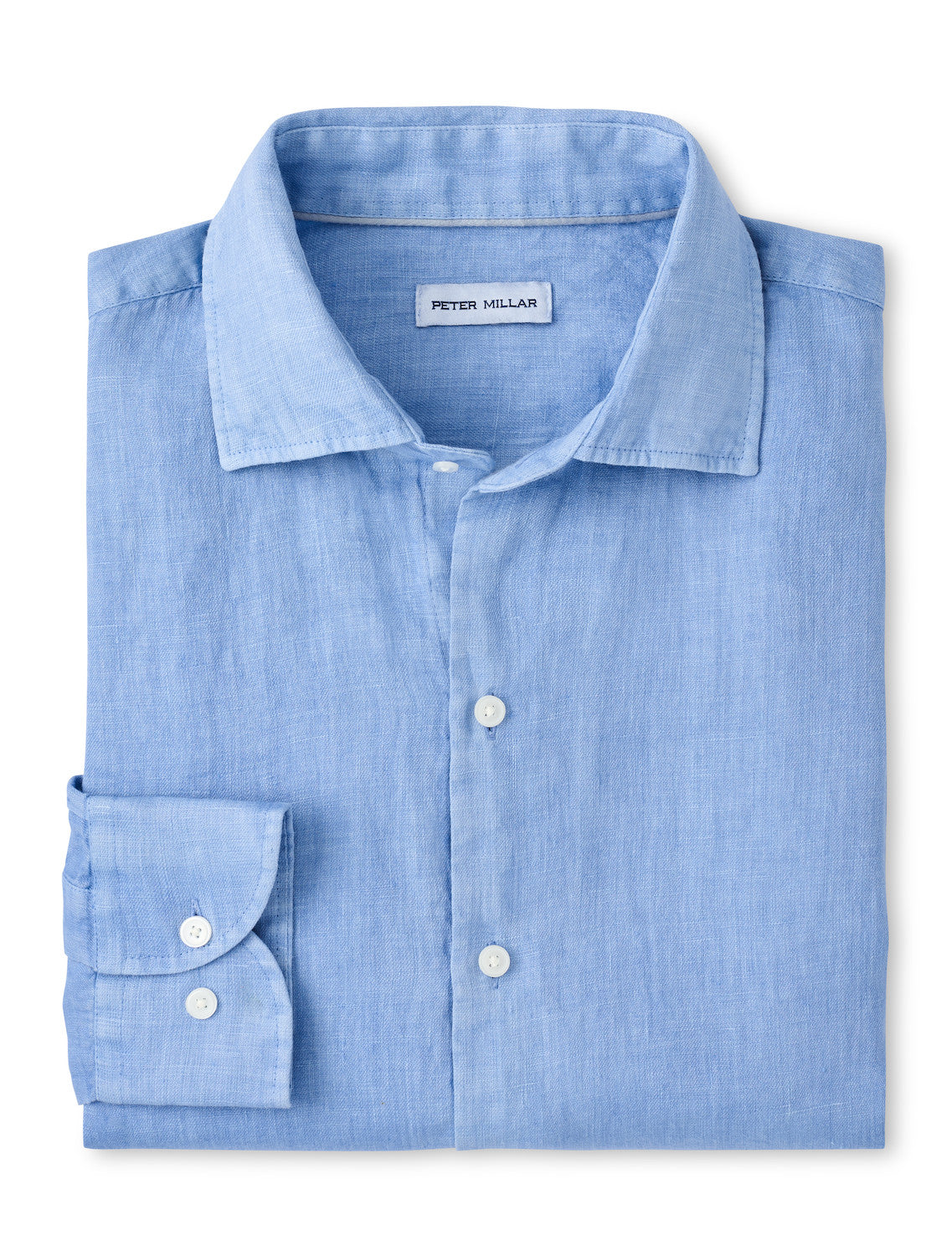 Peter Millar Shoreside Linen Sport Shirt - Bluebird