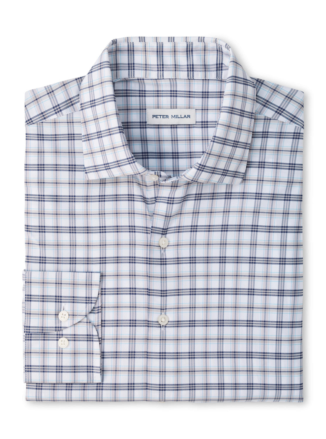 Peter Millar Matthews Performance Twill Sport Shirt - White